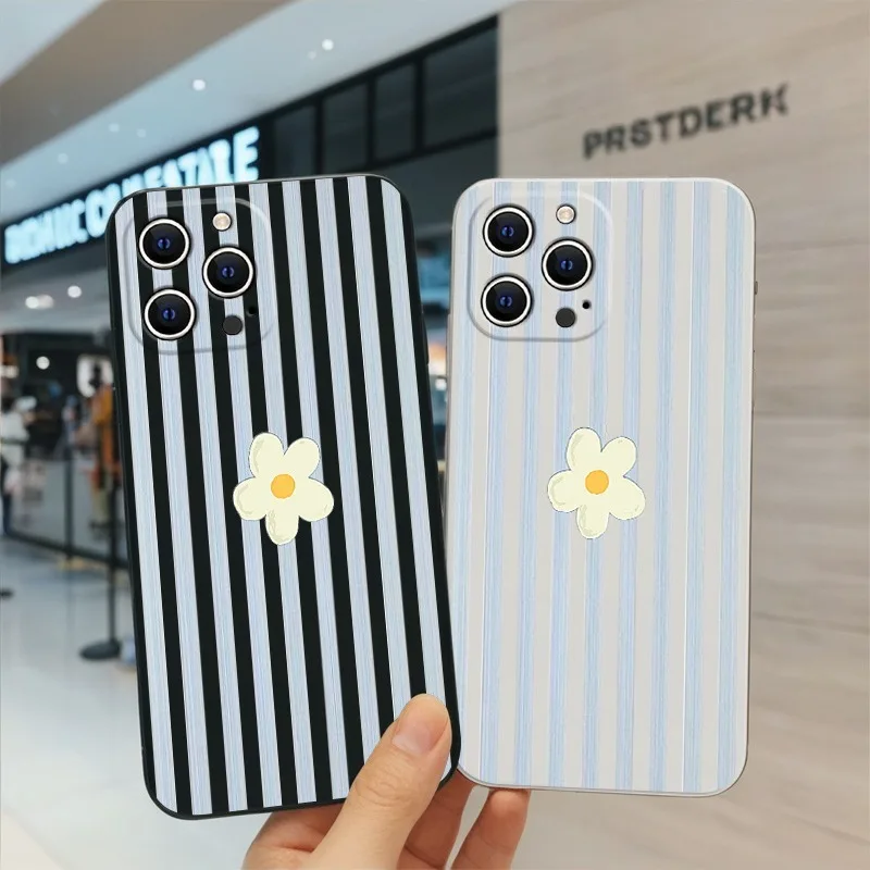 Stripes Flower Korean Phone Ca - огляд і ціна Apple Iphone 15