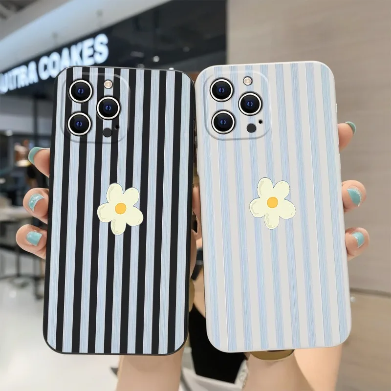 Stripes Flower Korean Phone Ca - огляд і ціна Apple Iphone 15