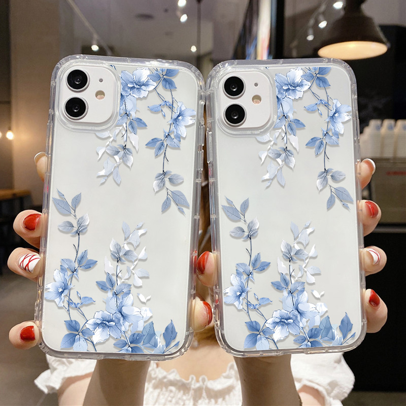 Blue Flower Transparent Phone  - огляд і ціна Apple Iphone 15
