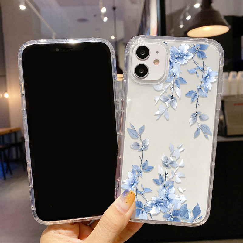 Blue Flower Transparent Phone  - огляд і ціна Apple Iphone 15